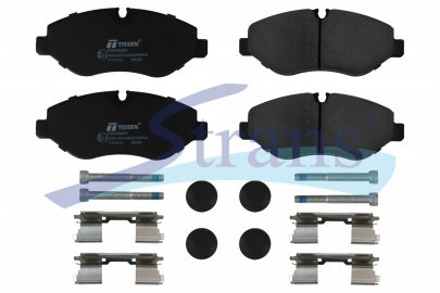 Колодки гальмівні MB SPRINTER, VW CRAFTER 1.8-3.5 >2006 163.1*20.8*67.1MM перед. (без датчика зносу) PDV00001 — TISSEN — 26KV0001P TS