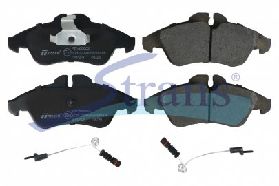 Колодки гальмівні MB SPRINTER 2-T (B901/B902)/SPRINTER 3-T (B903)/V (638/2)/VITO (W638), VW LT 28-35 II/LT 28-46 II 2.0-ELECTRIC 1995-2006 156.5*64.9*20.5MM передн. (без датчика зносу) PDV00002 — TISSEN — 26KV0002P TS