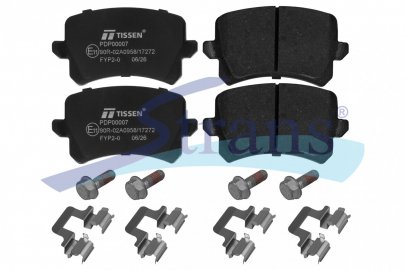 Колодки гальмівні AUDI A6/Q3, SEAT ALHAMBRA, VW CC/PASSAT/SHARAN/TIGUAN зад. PDP00007 — TISSEN — 26KP0009P TS
