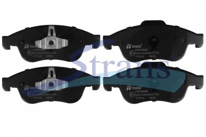 Колодки гальмівні DACIA DOKKER/DOKKER EXPRESS/DUSTER/LODGY, RENAULT CAPTU/FLUENCE/MEGANE CC/MEGANE III/SCENIC III 1.2-ELECTRIC >2008 перед. PDP00008 — TISSEN — 26KP0010P TS