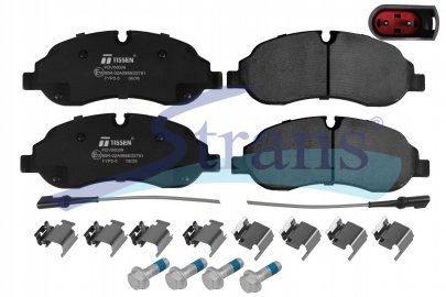 Колодки гальмівні FORD TOURNEO CUSTOM/TRANSIT/TRANSIT CUSTOM перед. PDV00009 — TISSEN — 26KV0012P TS