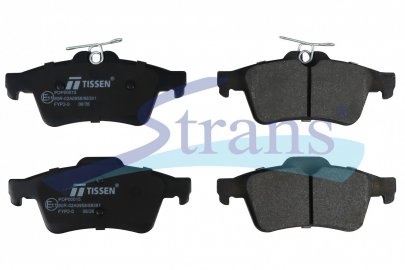 Колодки гальмівні CITROEN C5, FORD C-MAX/FOCUS/KUGA, MAZDA 3/5, OPEL VECTRA, PEUGEOT 3008/5008/508, RENAULT LAGUNA/MAGANE, VOLVO C30/C70/S40/V50 зад. PDP00015 — TISSEN — 26KP0022P TS