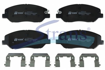 Колодки гальмівні HYUNDAI GENESIS/SANTA FE, KIA SORENTO, SSANGYONG ACTYON/KORANDO/REXTON перед. PDP00016 — TISSEN — 26KP0026P TS